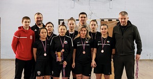 Женская сборная команда СГУГиТ заняла 3 место в Первенстве Новосибирской области по мини-футболу среди женских взрослых команд