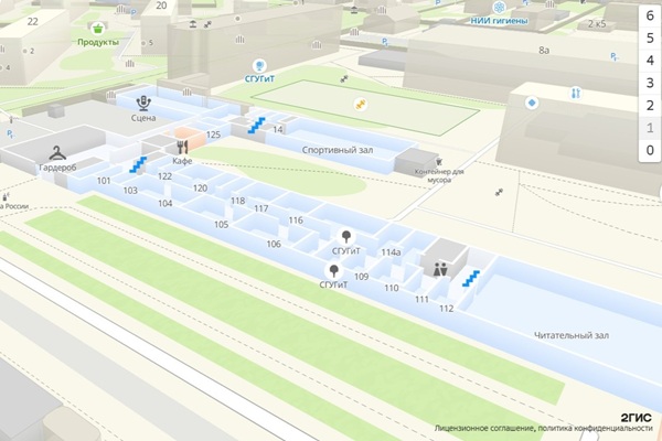 2GIS created a floor map of the SSUGT buildings for students and applicants